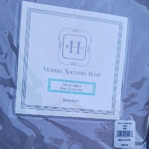 Modern Southern Home Microfiber King Sheet Set in Gray